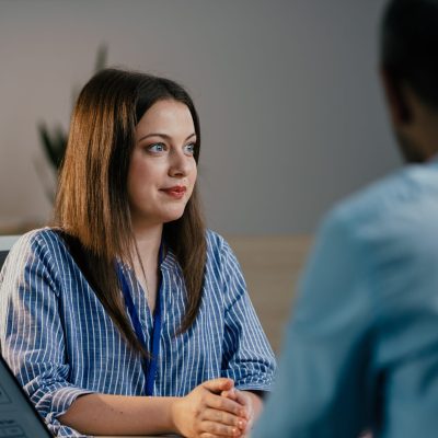 Professional,Woman,Attending,A,Business,Job,Interview